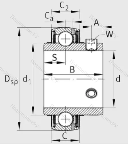 Корпусный подшипник UC 204 в Подольске