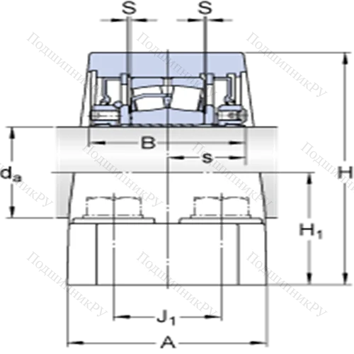 Стационарные роликоподшипниковые узлы (SKF ConCentra, для дюймовых валов) FSYE 3 N