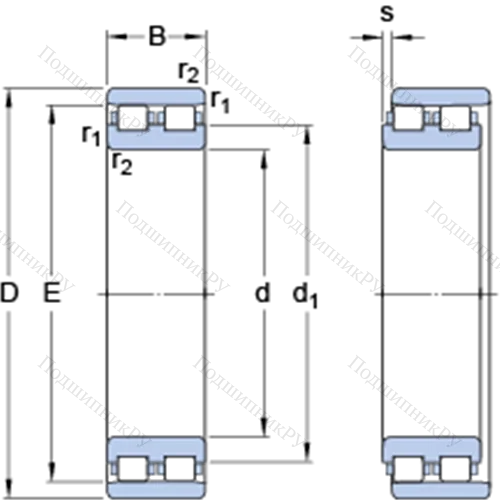Прецизионные двухрядные цилиндрические роликоподшипники NN 3020 TN 9/SP от производителя  SKF