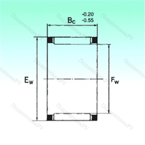 Подшипник игольчатый радиальный KZK 25x31x20