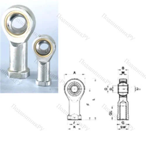 Подшипник скольжения сферический SIL 06T/K от производителя  CRAFT