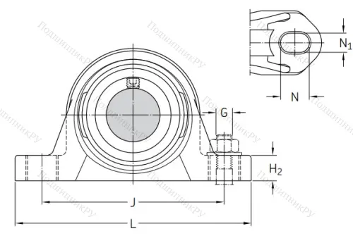 Подшипниковый корпус SYK 506 в Подольске