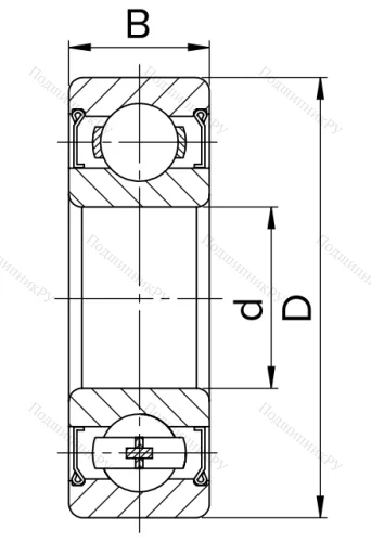 Шариковый однорядный подшипник 80104 (6004 ZZ) в Подольске