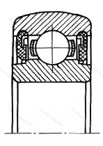Подшипник  580204 размер 20x47x14 от производителя  ГПЗ-23