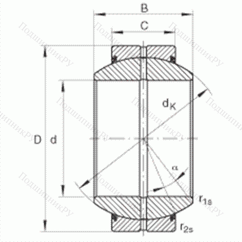 Подшипник шарнирный GE 70-FO-2RS
