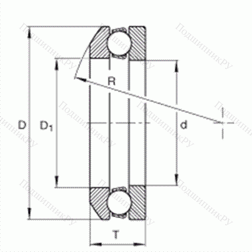 Подшипник шариковый упорный 4120 от производителя  INA Подшипник шариковый упорный 4120 от производителя  INA