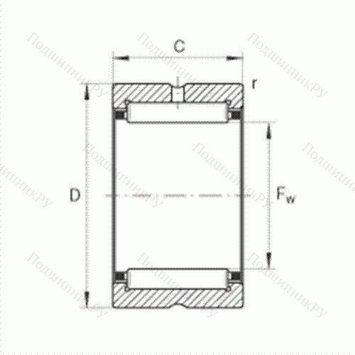 Подшипник роликовый игольчатый NK 16/20