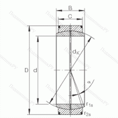Подшипник шарнирный GE 380-DO