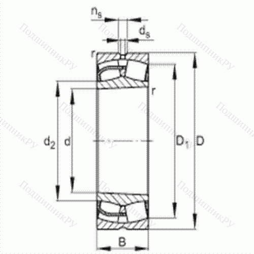 Подшипник роликовый самоустанавливающийся 24134-E 1-K 30 от производителя  FAG Подшипник роликовый самоустанавливающийся 24134-E 1-K 30 от производителя  FAG