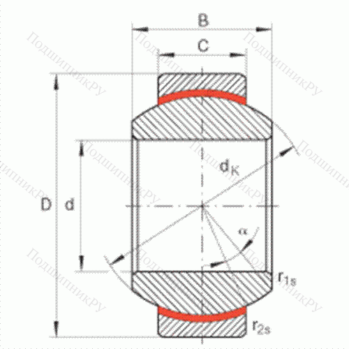Подшипник шарнирный GE 15-FW