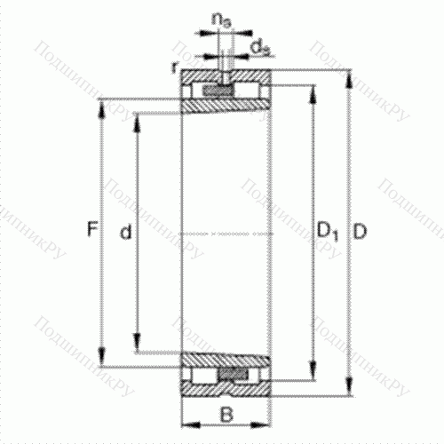 Подшипник роликовый радиальный NNU 4960-S-K-M-SP от производителя  FAG Подшипник роликовый радиальный NNU 4960-S-K-M-SP от производителя  FAG
